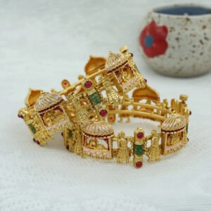 New Beautiful Handcrafted latest design bangle set (420)