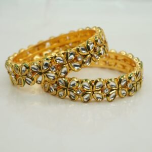 Tilak Small Round Dabbi Kundan 2 Pic Patla Set (1854)