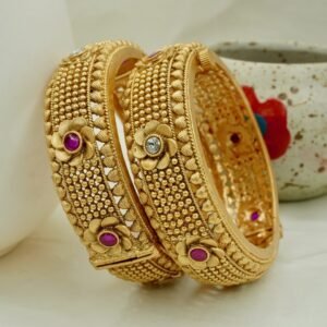 Flower AD Ruby Copper Bangles (1979)