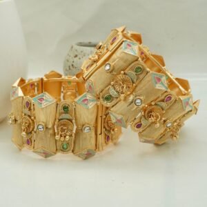 Broad Designer Light mint Pink Bangles (1994)