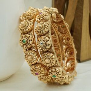 Green Ruby Round Designer Bangles (2001)