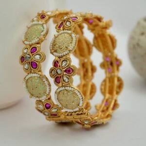 Ruby AD Flower Design With Mint Meena (2016)