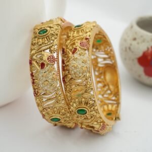 Elephant Shaped Designer Meena Bangles (2037)