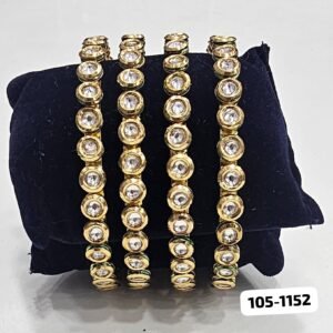 Small Round 4 Pic Dabbi Kundan Set (2067)