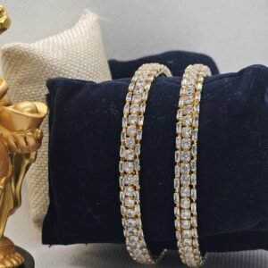 Small Size AD Gold Bangles (105-1290)