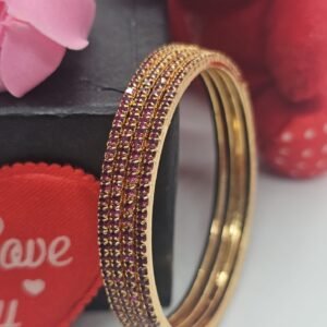 Rani Color 4 Pic Micro Plated AD Color bangles Set (105-1000)
